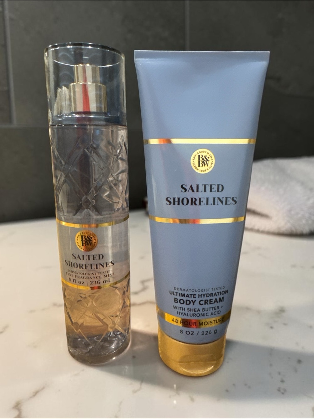NWT Bath & Body Works Salted Shorelines Set